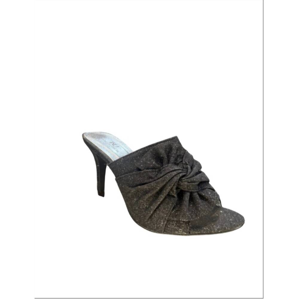 NEW NINETY UNION women's bow open toe heel in black